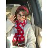 New Christmas Red Scarf Collection Autumn and Winter Warm Female Main Scarf
