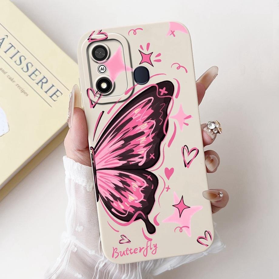 Чехол для Itel A27 A48 A25 A35 Стильный художественный ударопрочный Funda для Itel A60 A60s A70 Мягкий жидкий силиконовый бампер