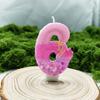 Pink Purple Swan Digital Candle Creative Design Selection Materials Colorful Birthday Cake Accessories Ambience