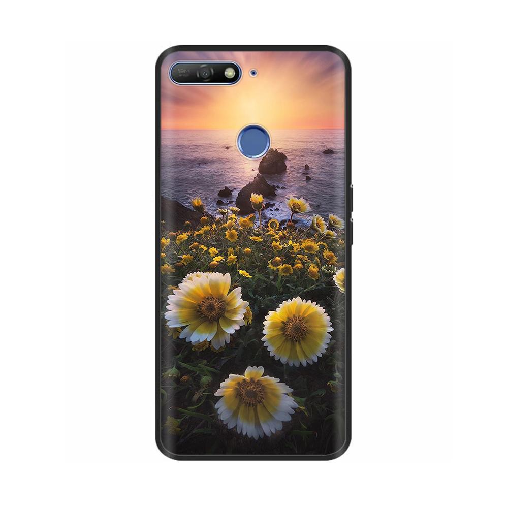 Cute Candy Painted Cover For Huawei Honor 7A Pro Case Soft Silicone Back Cover For Honor 7C Cases Honor7A Pro 5.7" Cases Bumper