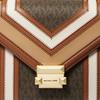 MICHAEL KORS Whitney Pu Handbag, Shoulder Bag Medium Women's Brown Multicolor 35R4GWHL6Y-BROWN MULTI