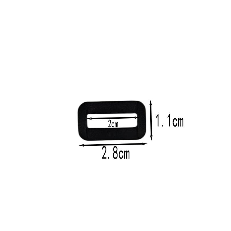 Multi-size Black In-stock Eco-friendly Recycled Plastic Luxury Waterproof Small Hook Fasteners for Backpacks Hiking Gear