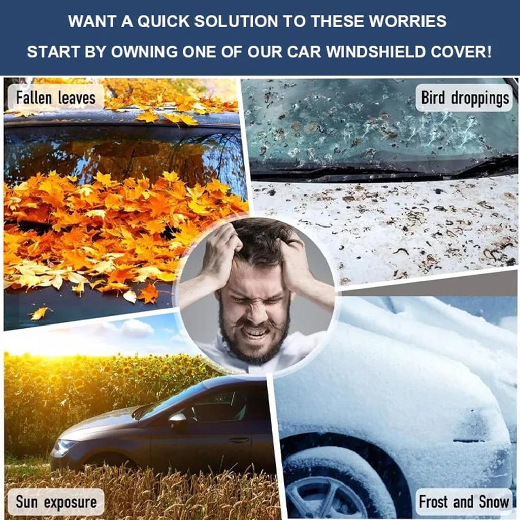 Автомобильный снежный щиток, автомобильный чехол от мороза и снега, лобовое стекло, солнцезащитный козырек, универсальный толстый щиток от мороза и снега
