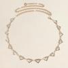 Rhinestone Body Jewelry Tassel Bikini Belly Chain Adjustable Heart Waist Chain  Female