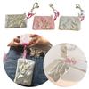 Floral Printed Phone Lanyard Stretchable Wallet Card Holder Cute Small Storage Bag