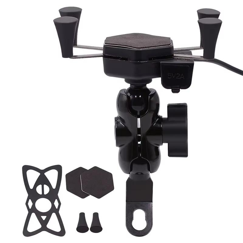 X-shaped Waterproof 9V To 24V USB Motorcycle Bracket Motorcycle Charger