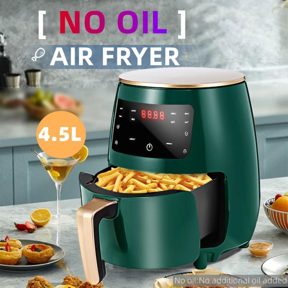 4.5L Air Fryer Large Capacity Visual Electric Fryer Household Intelligent Multi-function French Fry Machine Air Frye