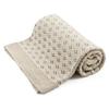 Bamboo Blanket Openwork Creamy Nut, 100x80 Cm, Beige