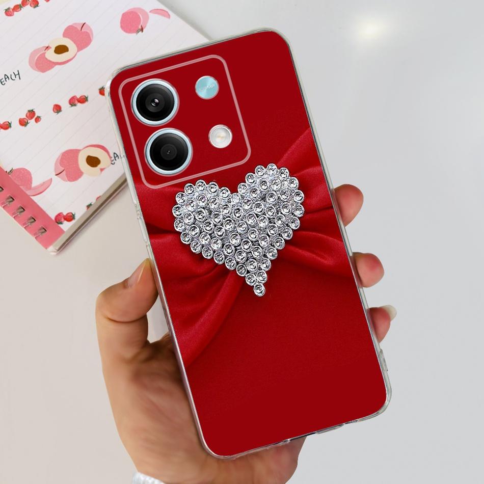 For Xiaomi Redmi Note 13 4G Case Redmi Note 13 Pro 4G Global Cute Soft Silicone TPU Slim Cover For Redmi Note13 13Pro 4G