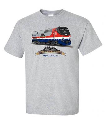 Футболка унисекс Amtrak Veteran Tribute Railroad с коротким рукавом 121