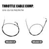 Cables Scooter Throttle Cable Universal for GY6 125cc 150cc PK TM Carburetor ATV Dirt Bike Black 200cm