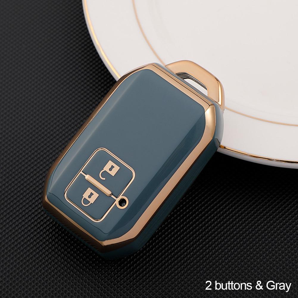 Новый гальванический чехол для автомобильных ключей из ТПУ для Suzuki Spacia MK53S Jimny Sierra Swift Wagon, аксессуары для интерьера, 4-кнопочный замок