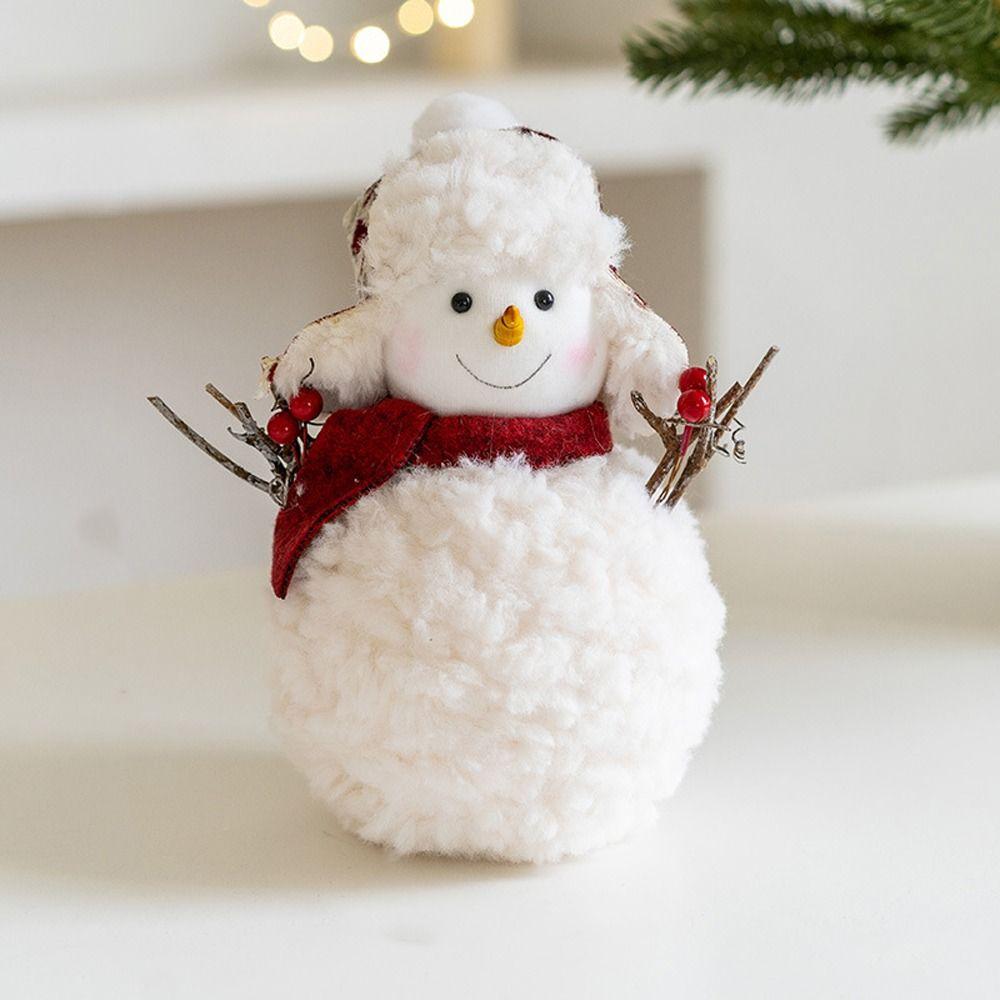 Cartoon Christmas Snowman Doll Plush Merry Christmas Decorations Party Favors