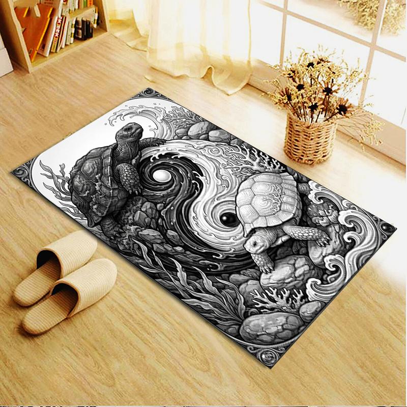 2025 New Tai Chi Animals Carpet Rug for Living Room Bedroom Home Sofa Decoration,Kids play Non-slip Floor Mat107