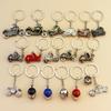 Creative Scrambling Motorcycle Keychains Punk Metal Helmet Key Ring Men Bag Pendant Car Keychain Motor Racing Souvenir Gifts