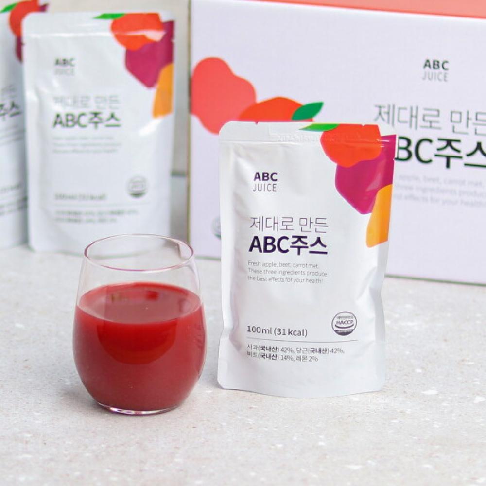 Kim Jae Sik Health Food Well Made Abc Juice 100ml X 30 Packs X 1 boX