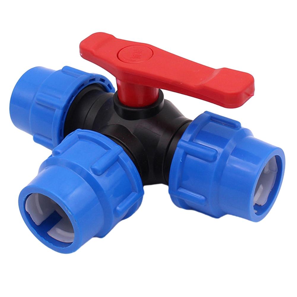 1Pcs Ball Valve 20/25/32/40/50mm 20mm-50mm Black+Blue