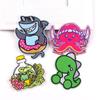 4 Pcs/pack Fusible Embroidery Patch Iron On Patches For Clothing Thermoadhesive Patches For Jackets Jeans Backpack Ironable Sewing Patch