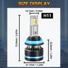 2PCS H11 Led Lamp No Copper Tube Led Lights DC12V For Car Led Headlight Bulb 3570 Chips 6500K Auto Car Mini CANBUS Headlamps
