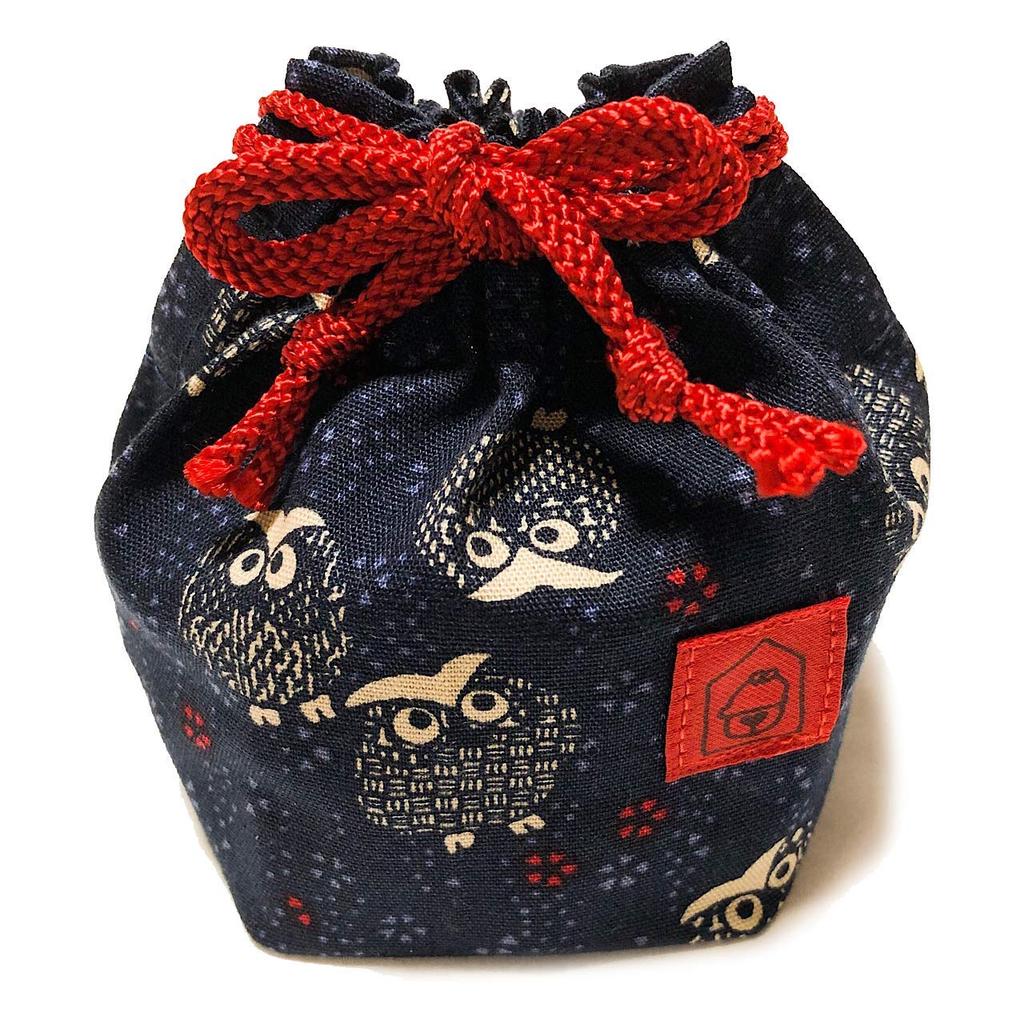 NEW Shogi Piece Stand for New Katsura-ori Shogi Boards and Suzukado Original Piece Bag (Owl Design)