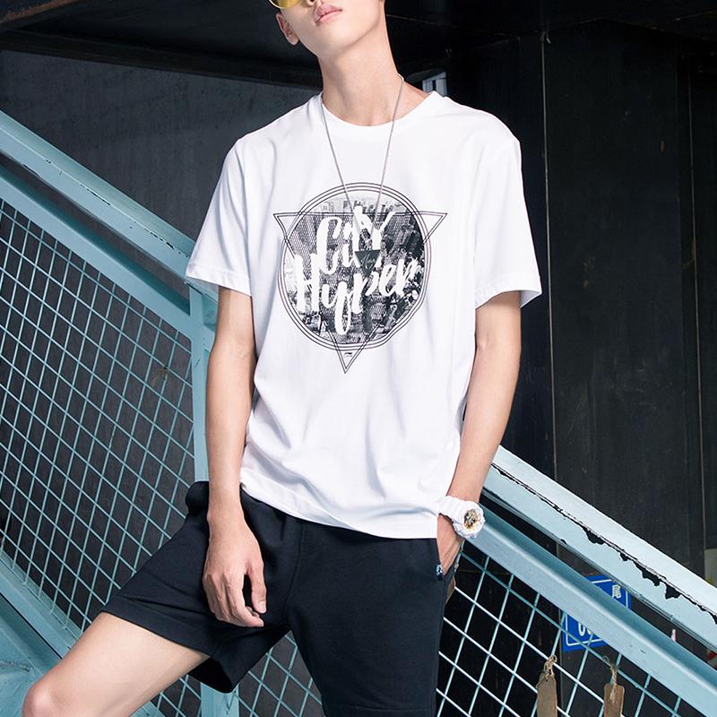 Футболка с коротким рукавом Li Ning Sports Fashion Series с буквенным принтом, мужская, белая, AHSM111-3