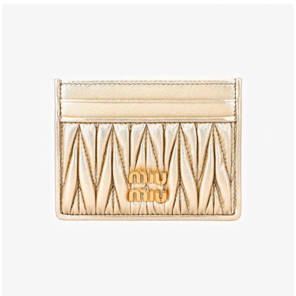 Miu Miu 5mc076 Afpp F0846 Materasse Nappa Card Holder