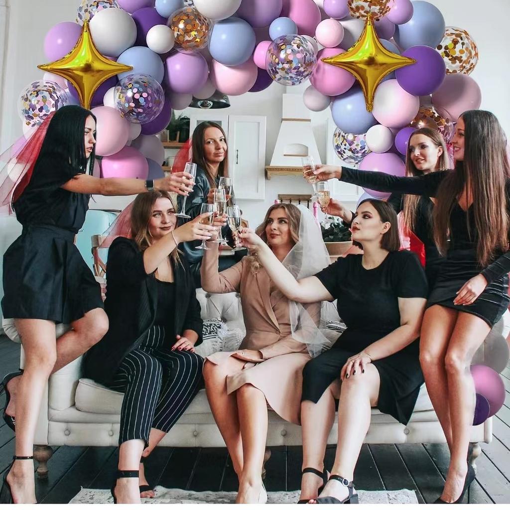 Венок из воздушных шаров-единорогов Набор макаронс радужных шаров Украшение для вечеринки по случаю дня рождения Детский праздник День рождения Свадьба