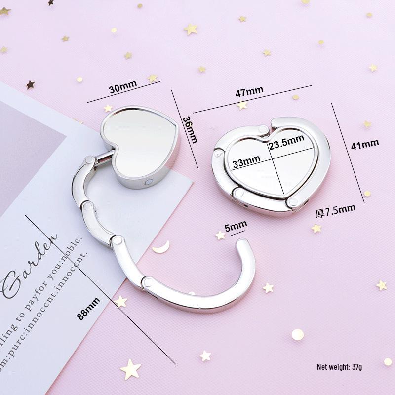 Персонализированный складной крючок для сумки — боковой держатель для студенческого стола, портативный памятный подарок.