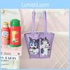 Foldable Cute Mofusand Double Cup Tote Bag For Casual Use Storage And