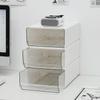 Transparent Drawer A4 File Storage Box - Stackable Office Desktop Organizer