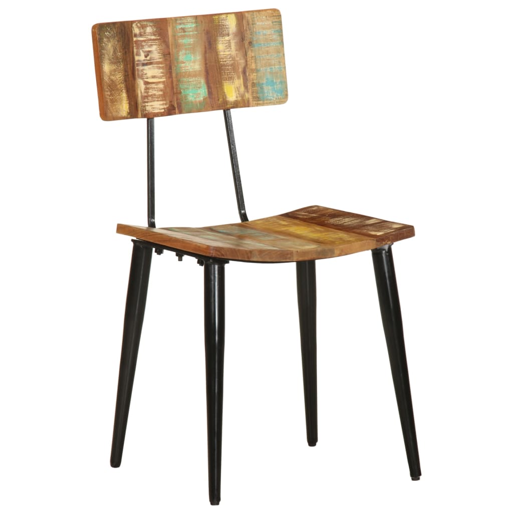 Dining Chairs Set of 2 Solid Reclaimed Wood