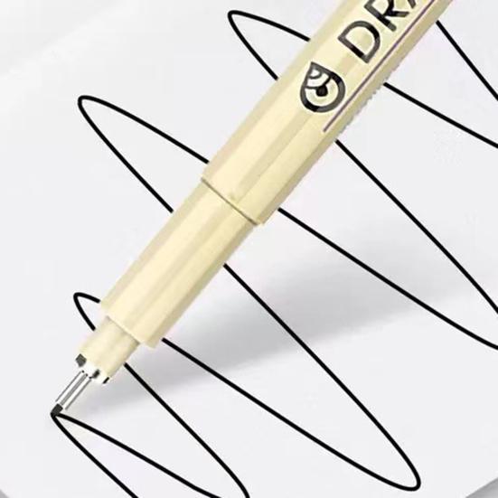 12 шт. ручек для рисования, набор микроручек для рисования, водостойкие пигментные чернила, гладкий нейлоновый наконечник, неразмазывающиеся ручки для художников