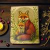 Журнал из лисьей кожи: Большой гримуар на 200 страниц, пустая книга теней.