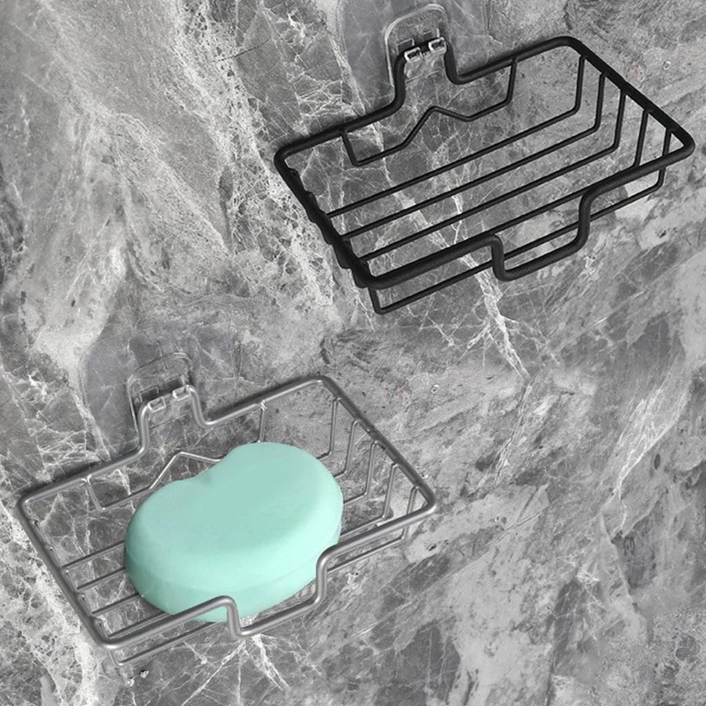 Мыльница на стене для душа, полка с защитным чехлом для мыла, мыльница из нержавеющей стали с клеем и 1 крючком