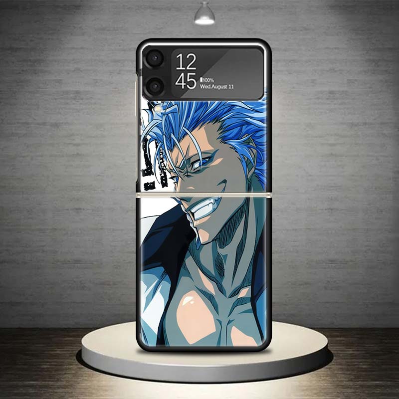 Чехол для телефона Grimmjow 6 Bleach для Samsung Galaxy Z Flip 7 6 5 4 3 5G Ударопрочный чехол Z Flip7 Flip6 ZFlip5 Flip3 Flip4 Роскошный She