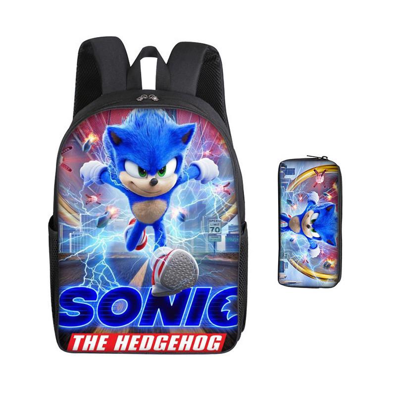 Мультяшный рюкзак с принтом, детская школьная сумка, студенческий пенал