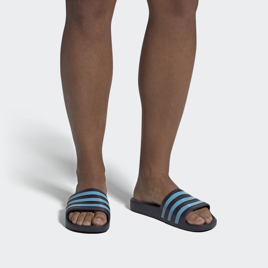 Adidas Adilette Aqua Slide Legend Ink Cyan Unisex Sneakers Blue Bright-Cyan EG1757