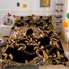 3D Geometric Bedding Set with Line Down Duvet and Pillowcase 2/3 Pieces AU180 * 210 Full Size Soft Home Decoration