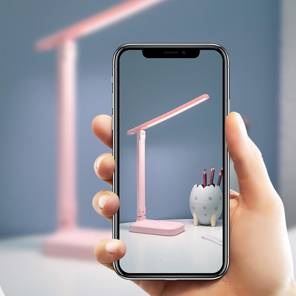 LED Folding Table Lamp USB Charging Eye Protection Desk Lamp Touch Control for Bedroom Office