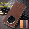 Роскошный магнитный адсорбционный кожаный чехол для Huawei Honor Magic7 Pro / Magic 7 Pro Flip Cover Защитный чехол Fundas Coque
