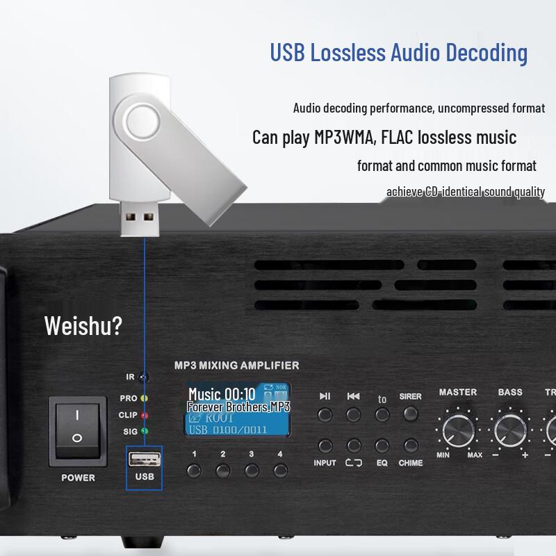 Weishu IP-800 IP Network Power Amplifier (CN version)