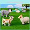 Realistic Resin Sheep Figurine Ideal For Fairy Garden Or Farm Scene Decoration