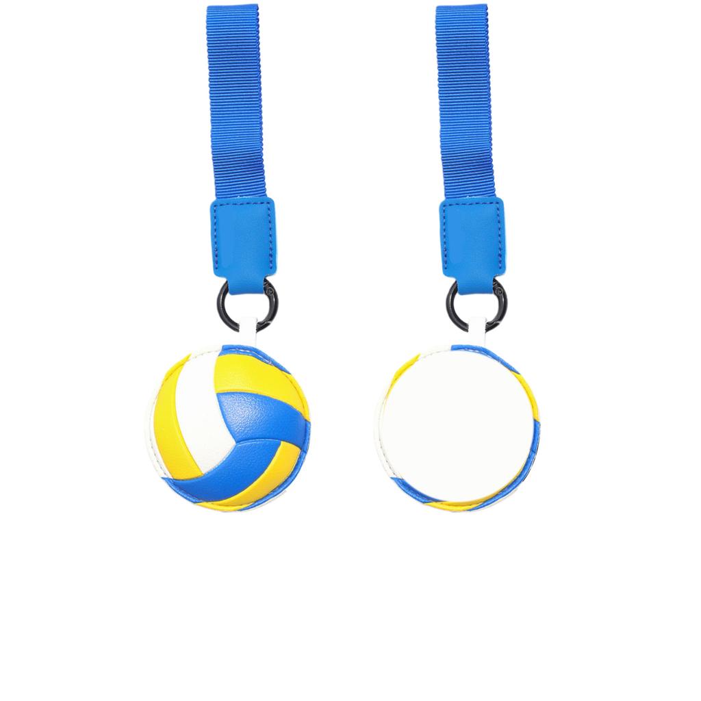 Personalized Keychains Featuring Baseball, Soccer, Basketball, And Volleyball Balls; Leather Bag ; Gifts For Rugby, Soccer, And Sports Enthusiast