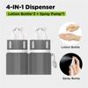 4in1 Travel Bottles Set Refillable Travel Dispenser Bottle  For Smooth Wall Surfaces