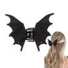 Halloween  Bat Claw Clip Gothic Halloween Party Hair Clip Cute Hair Grip Fashionable Hair Clamp  for All Hair Types Daily Wear
