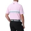 FootJoy Men's Double Chest Line Short Sleeve Button-Down Shirt, Light Pink, Size Small (FJ-S24-S13), 81745-S