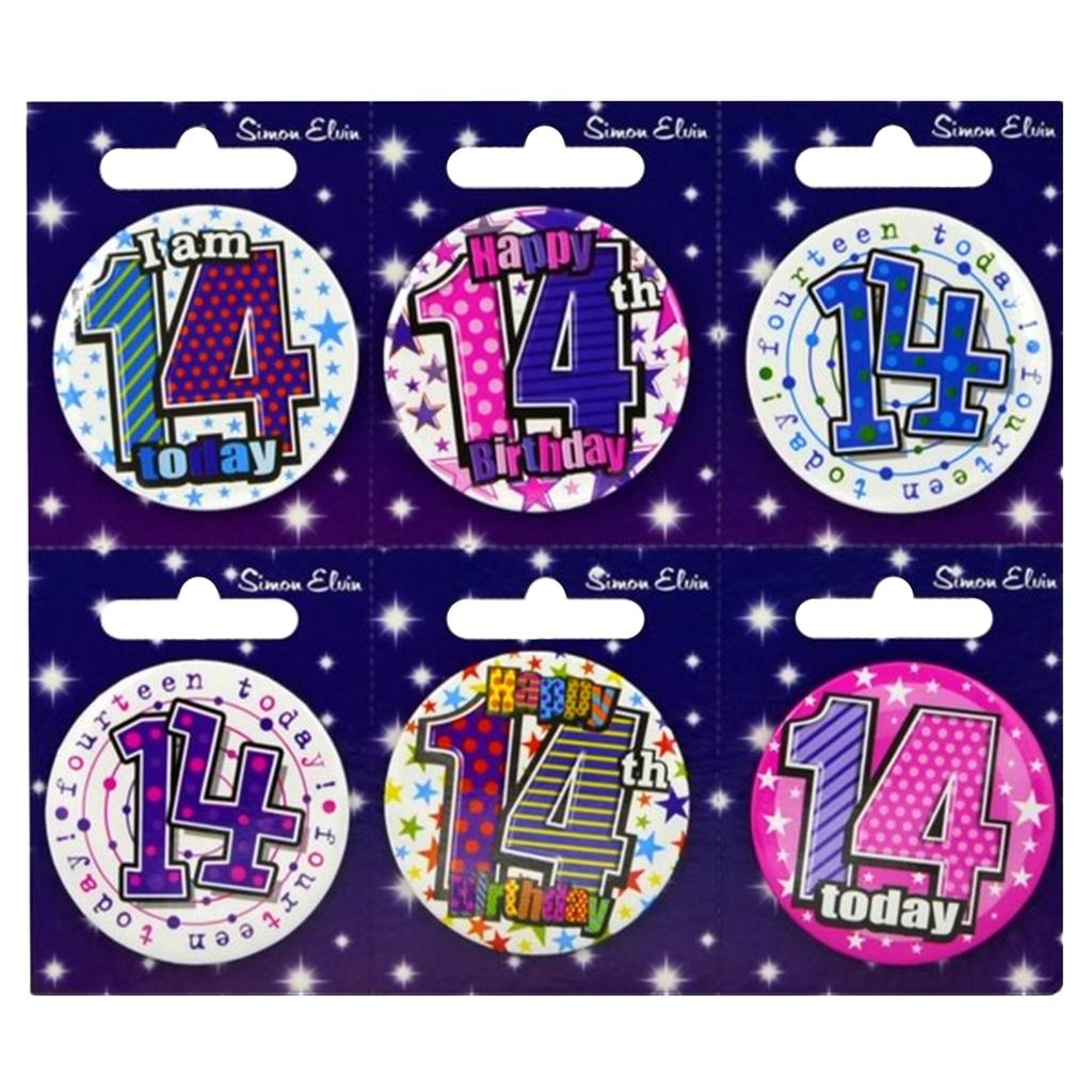 Simon Elvin Разные возрасты (1-17) Маленькие значки (Пакет из 6)