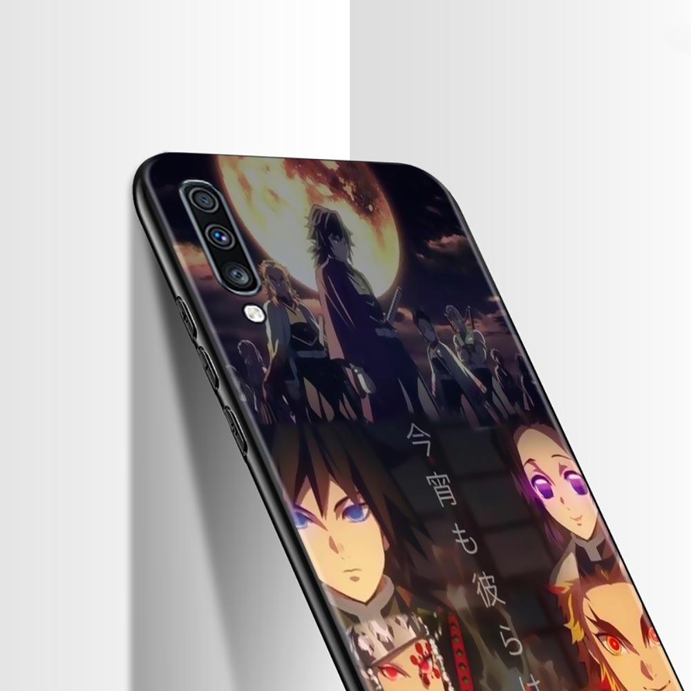 Силиконовый чехол для Samsung Galaxy A50 A70 A10 A20e A30 A40 A20s A10s A10e A80 A90 A60 A30s, чехол в виде ракушки, Demon Slayer Kimetsu, аниме