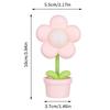 Mini Led Flower Night Light Cute Small Table Lamp Desktop Ornament Bedside Bedroom Ambient Lights Children Toy Kids Holiday Gift