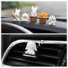 Catland Украшение для автомобиля, Милый, Кролик, Автомобильный аксессуар, Украшение интерьера, Кролик, Зеркало заднего вида, Морковь,